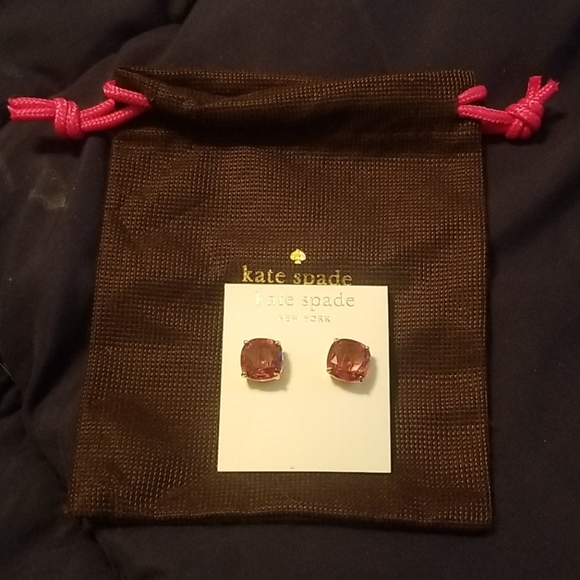 kate spade Jewelry - Kate Spade Pink Earrings with dust bag